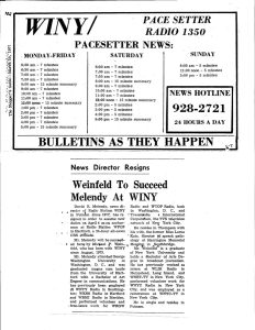 WINY Bulletin